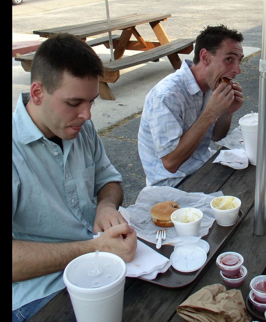 10-Dave chows down while Mike works on Oragami.jpg
