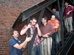 Troupe on the stairs
