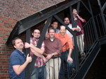 Troupe on the stairs