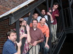 Troupe on the stairs