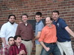 Troupe posing, Fennell being ticklish
