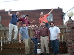 Troupe on the fence
