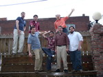 Troupe on the fence
