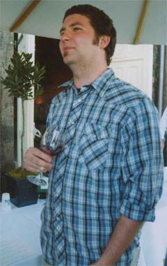 Lance Harwell, pensive wine connoisseur and gourmand