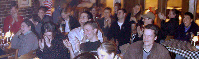 Audience having a great time